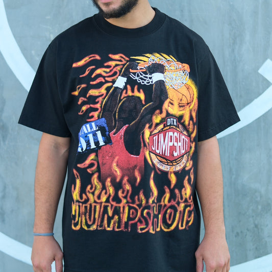 JUMPSHOT “ON FIRE” TEE Black